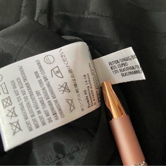 ESCADA Escada Skirt Black Pencil Cotton Skirt NWOT size Large size 44 - Picture 10 of 15